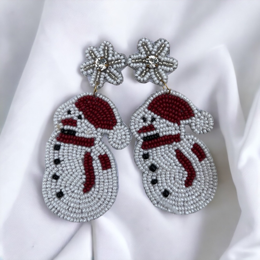 Handmade Seed beaded earrings
